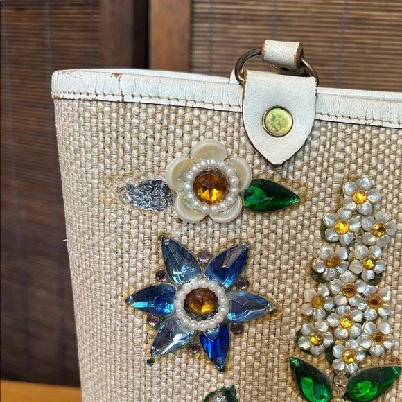 Enid Collins Rhinestone Embellished Handbag - Picture 8 of 10